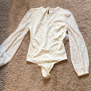 Elegant ivory Lace Bodysuit